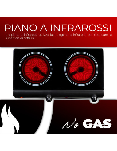 Piastra Elettrica Cottura Infrarossi in...