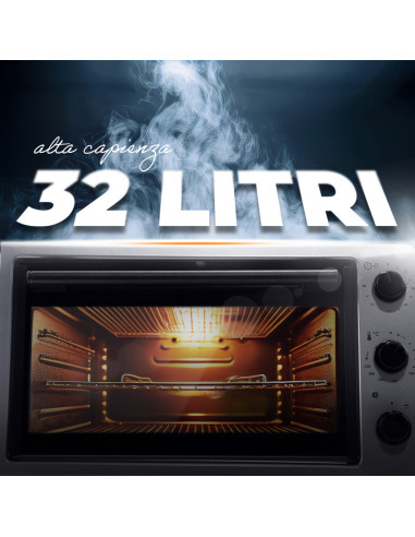 Fornetto Elettrico 32l Temperatura 230° Timer...