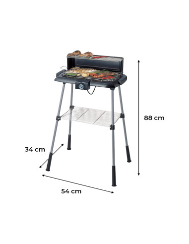 Barbecue Elettrico 2200W BBQ con Struttura...