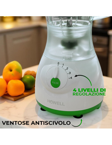 Frullatore con Bicchiere HOWELL 350W Capacità...