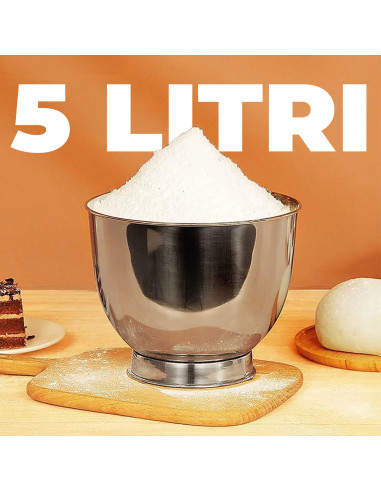 Impastatrice Planetaria 600W Robot Cucina...