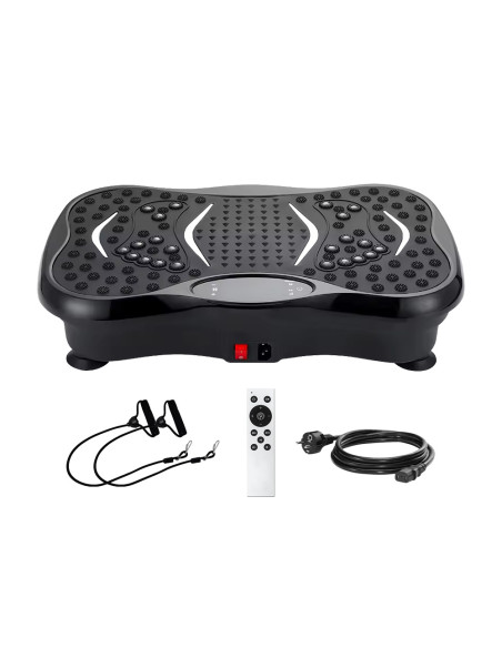 Pedana Allenamenti Elettrica con Vibrazione Elastici per Fitness Bluetooth
