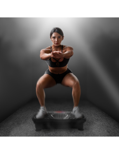 Pedana Allenamenti Elettrica con Vibrazione Elastici per Fitness Bluetooth