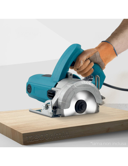 Sega Circolare Manuale 1250W Taglio 110mm Sega Elettrica Legno Marmo Ceramica
