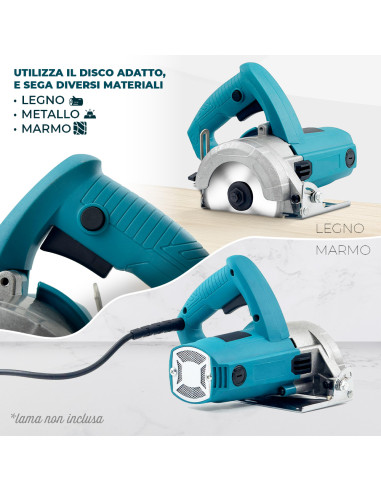 Sega Circolare Manuale 1250W Taglio 110mm Sega...