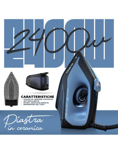 Ferro da Stiro a Vapore con Caldaia 2400W...