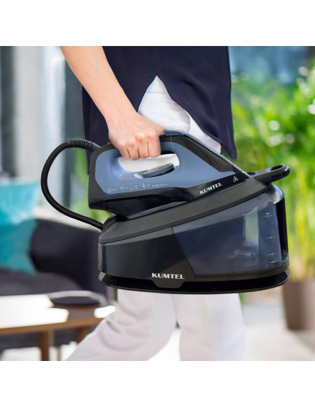 Ferro da Stiro a Vapore con Caldaia 2400W Capacità 1.5lt con Piastra in Ceramica