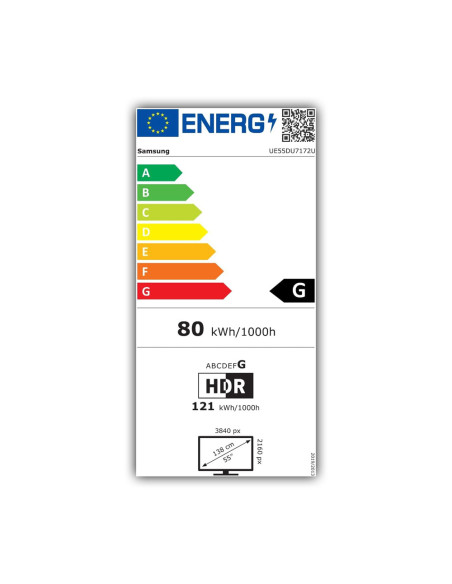 Samsung UE55DU7172U 139,7 cm 55" 4K Ultra HD Smart TV Wi-Fi Nero TV  4K Crystal