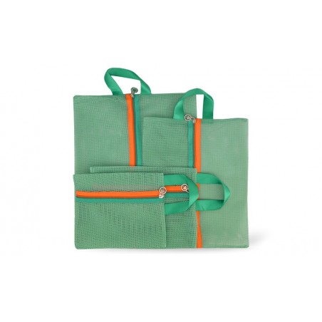 Set 4 organizer a rete da viaggio per trolley e valigie 