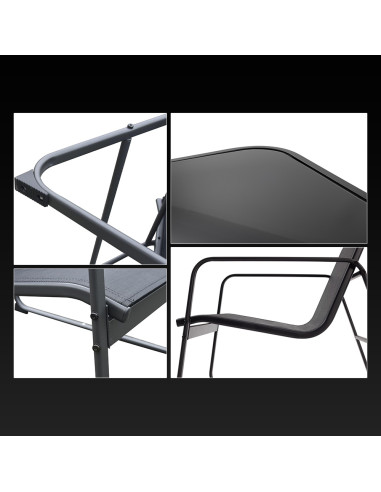 Set Giardino Zanzibar NERO Salotto 4pz da...