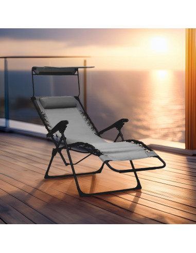 2pz Sedia Sdraio Gravità Zero Pieghevole...