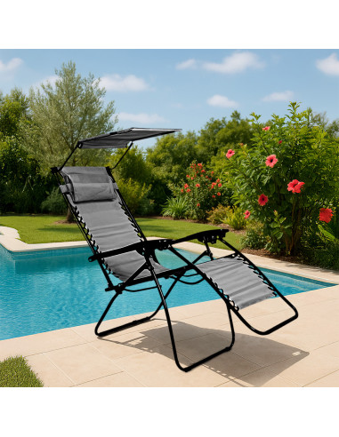 2pz Sedia Sdraio Gravità Zero Pieghevole...