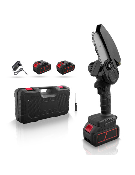 Mini Motosega Elettrica Cordless a Batteria 21VF Lama 4 Pollici per Potare
