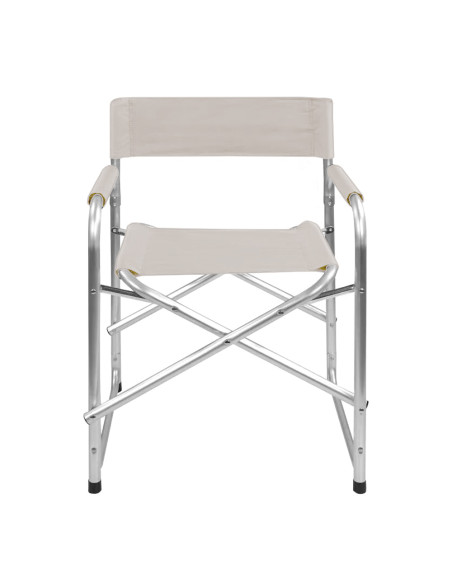 Set 2pz Sedia Regista in Alluminio e Textilene Pieghevole da Campeggio 82x57x55