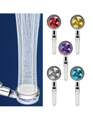 Soffione Turbocompressore Doccia Rotabile 360°...