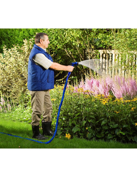 Tubo Giardino Estensibile 22.5M Flessibile Spruzzatore 7 Getti Ugello Universale