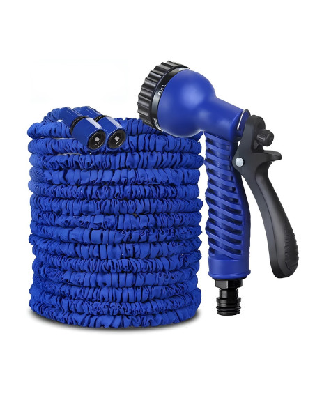 Tubo Giardino Estensibile 22.5M Flessibile Spruzzatore 7 Getti Ugello Universale