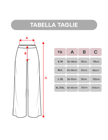 Pantalone Lungo Donna Estivo Gamba Larga...