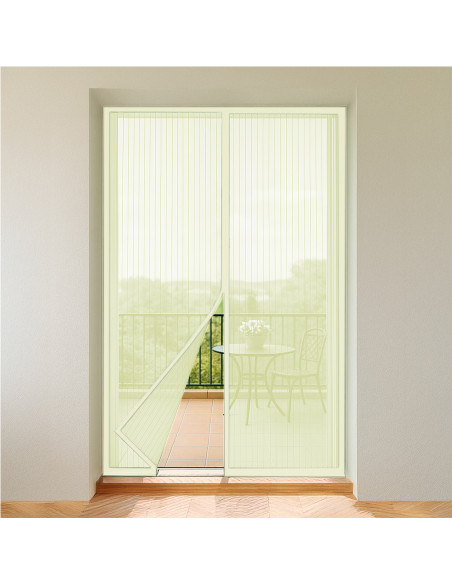 2pz Zanzariera Chiusura Magnetica Calamita 140x245 per Casa Campeggio Finestre