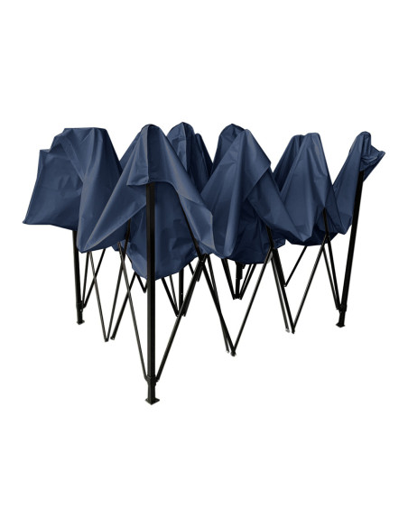 Gazebo Giardino Richiudibile a Fisarmonica Multiuso 3x3mt Telo Impermeabile