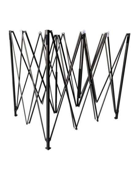 Gazebo Giardino Richiudibile a Fisarmonica Multiuso 3x3mt Telo Impermeabile