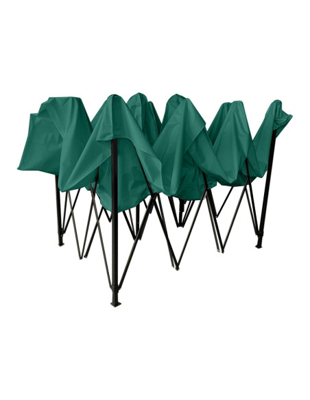 Gazebo Giardino Richiudibile a Fisarmonica Multiuso 3x3mt Telo Impermeabile