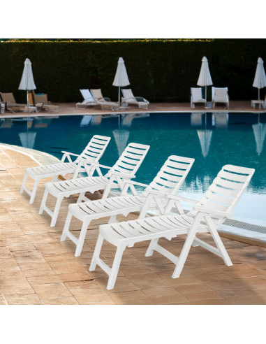 Lettino Prendisole CLEOPATRA con Prolunga...