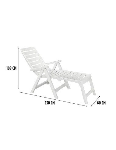 Lettino Prendisole CLEOPATRA con Prolunga...