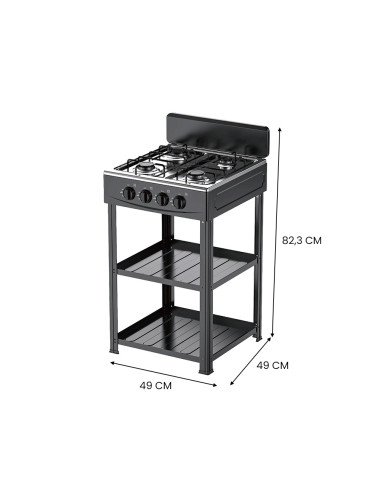 Fornello Gas Naturale Cucinotto Piano Cottura 4...