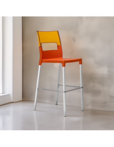 Set 4 Sgabelli DIVA Tecnopolimero Seduta...