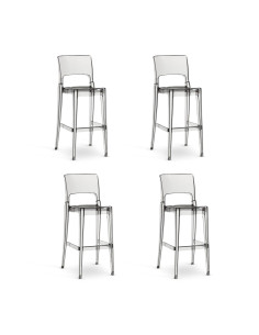 Set 4 Sgabelli Isy Antishock SCAB Design Policarbonato...