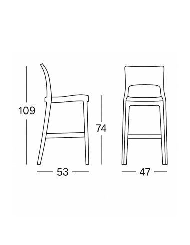 Set 4 Sgabelli Isy Antishock SCAB Design...