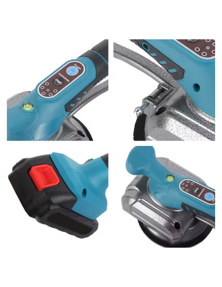 Ventosa Vibrante Piastrelle 130mm Doppia Batteria Ricaricabile 21V con Valigetta