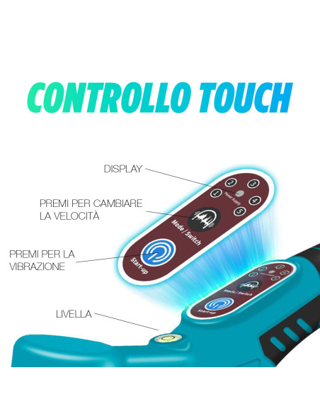 Ventosa Vibrante Piastrelle 130mm Doppia Batteria Ricaricabile 21V con Valigetta