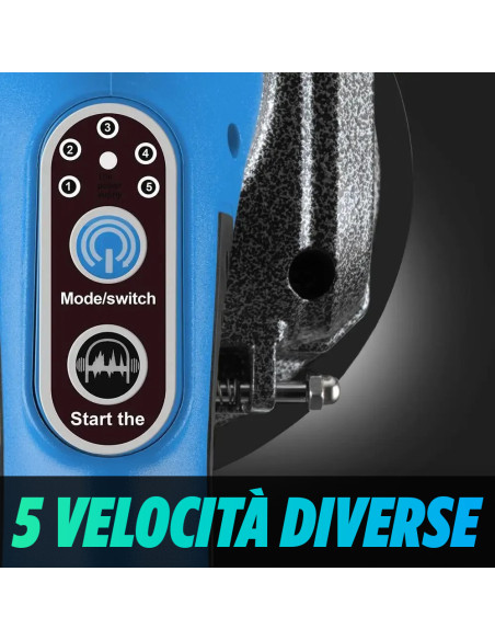 Ventosa Vibrante Piastrelle 130mm Doppia Batteria Ricaricabile 21V con Valigetta