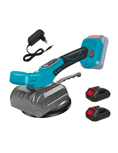 Ventosa Vibrante Piastrelle 130mm Doppia Batteria Ricaricabile 21V con Valigetta