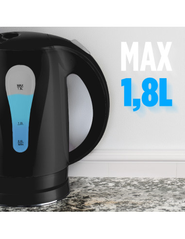 Bollitore Elettrico Cordless 1,8L 2200W Base...