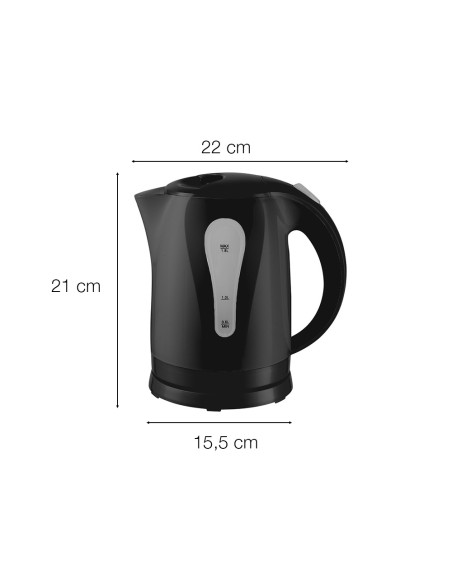 Bollitore Elettrico Cordless 1,8L 2200W Base Girevole e Spegnimento Automatico