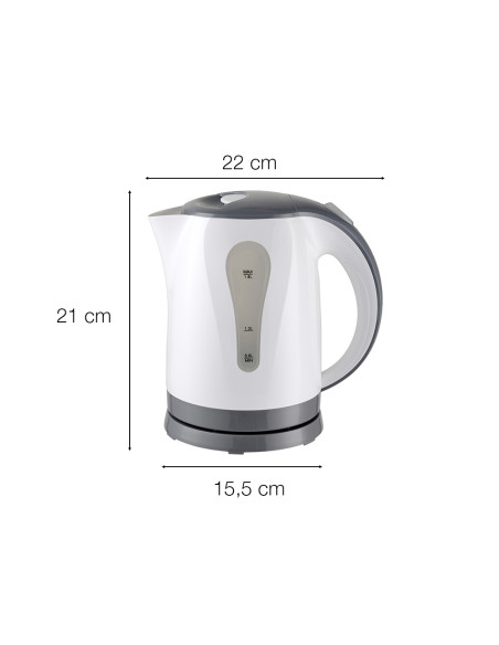 Bollitore Elettrico Cordless 1,8L 2200W Base Girevole e Spegnimento Automatico