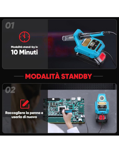 Saldatore Ricaricabile Batteria 20V Cordless...