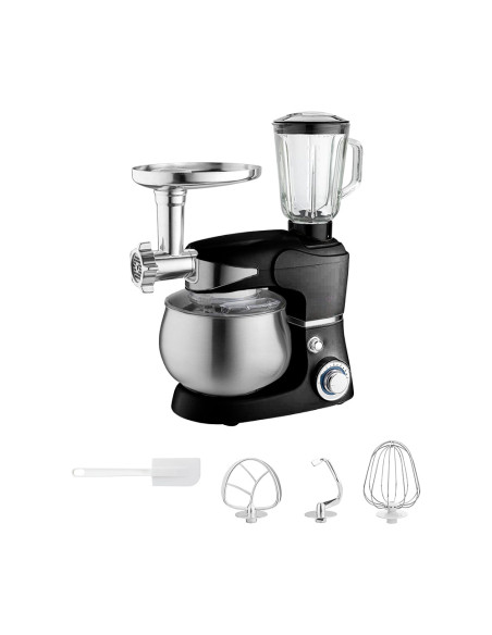 Impastatrice Planetaria Multifunzione 1000W con Tritacarne e Frullatore 6 Litri