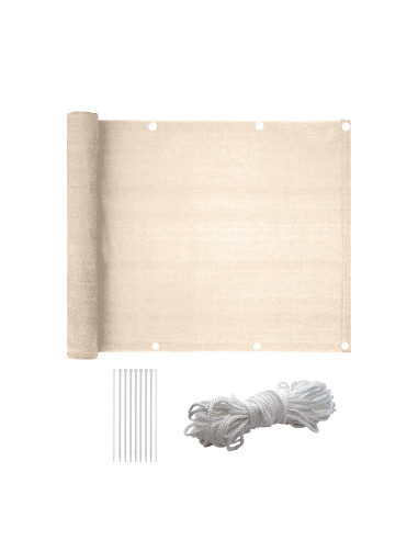 Telo Copertura Protezione Balcone Ringhiere Paravento Frangivista 500xH85cm