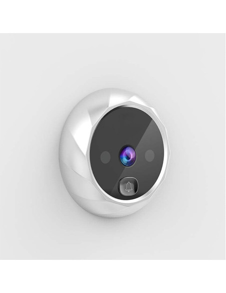 Spioncino Digitale Porta Senza Fili Grandangolare 90° Monitor 2.8" e Campanello
