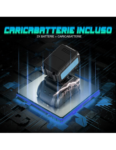 Kit Avvitatore Trapano Smerigliatrice Wireless...