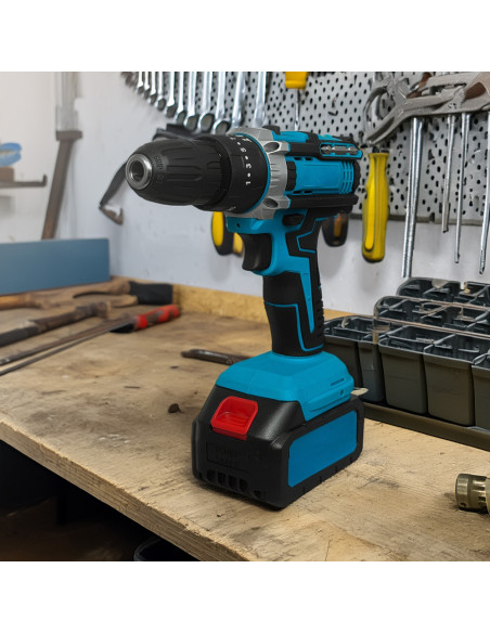 Kit Avvitatore Trapano Smerigliatrice Wireless Doppia Batteria 72V con Valigetta