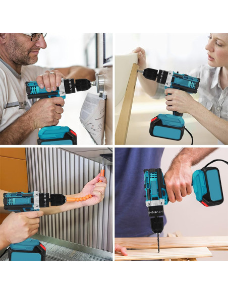 Kit Avvitatore Trapano Smerigliatrice Wireless Doppia Batteria 72V con Valigetta