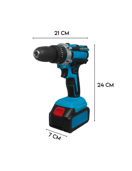 Kit Avvitatore Trapano Smerigliatrice Wireless Doppia Batteria 72V con Valigetta
