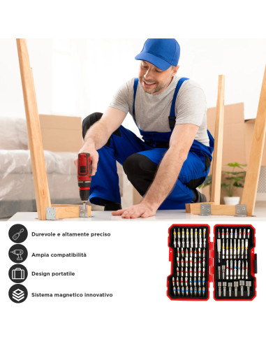 Set 83 Punte Cacciavite Magnetiche Kit...