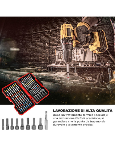 Set 83 Punte Cacciavite Magnetiche Kit...