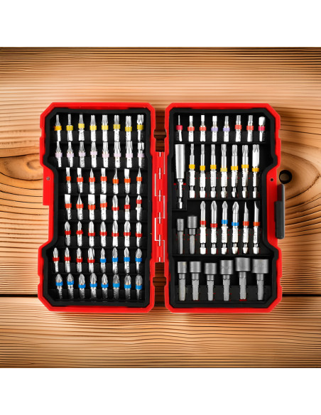 Set 83 Punte Cacciavite Magnetiche Kit Valigetta Inserti Avvitatura Universale
